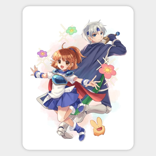 Arle and Schezo Sticker by Jamtex